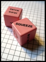 Dice : Dice - 6D - Love Dice - Pink With Action Faces